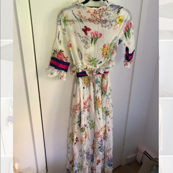 Rococo Sand Floral Kaftan - Picture 3 of 6